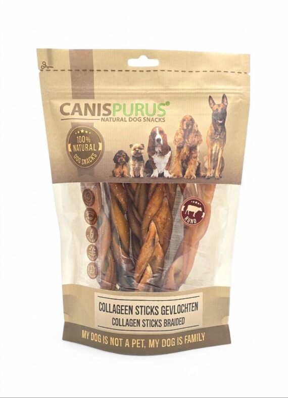 CP snack - Collageen Sticks Gevlochten