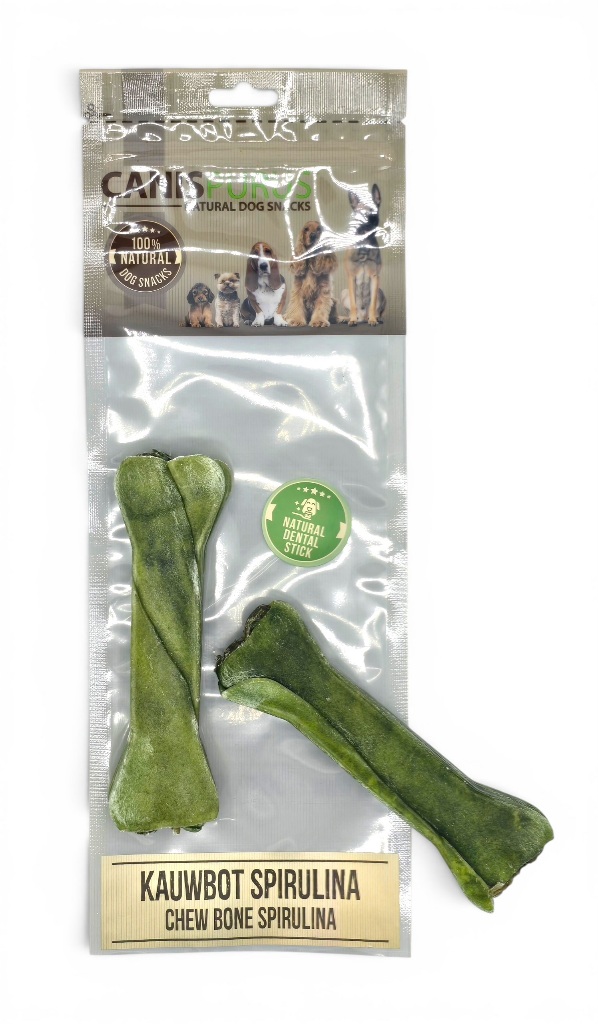 CP kauw - Kauwbot Runderhuid (met Spirulina) CP kauw - Kauwbot Runderhuid (met Spirulina)