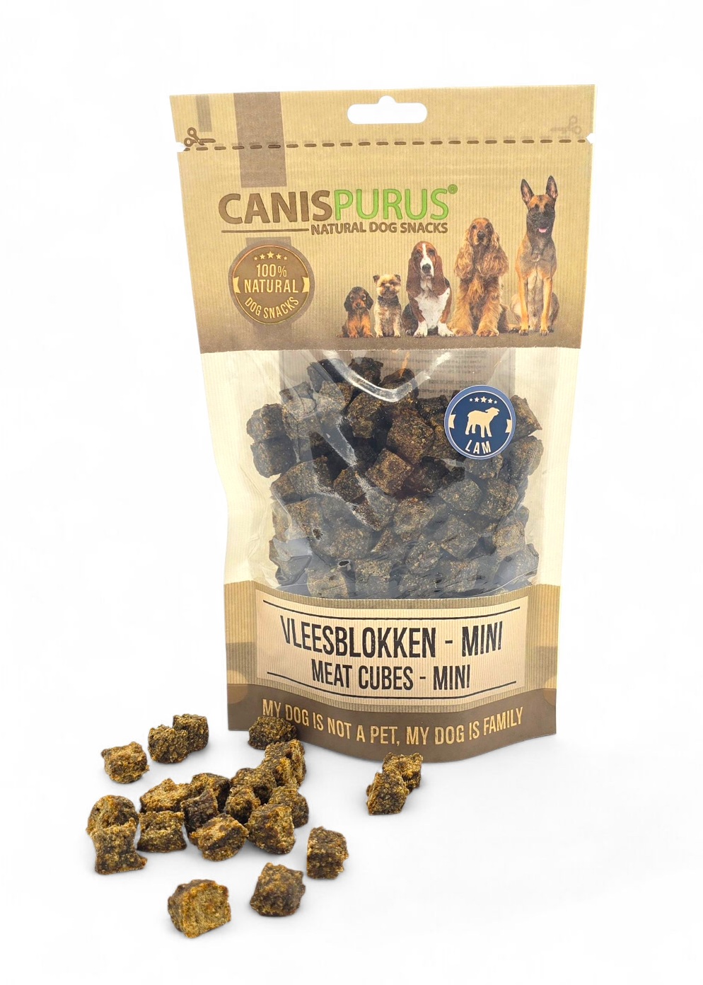 (Nederlands) CP snack - Vleesblokken MINI Lam (Nederlands) CP snack - Vleesblokken MINI Lam